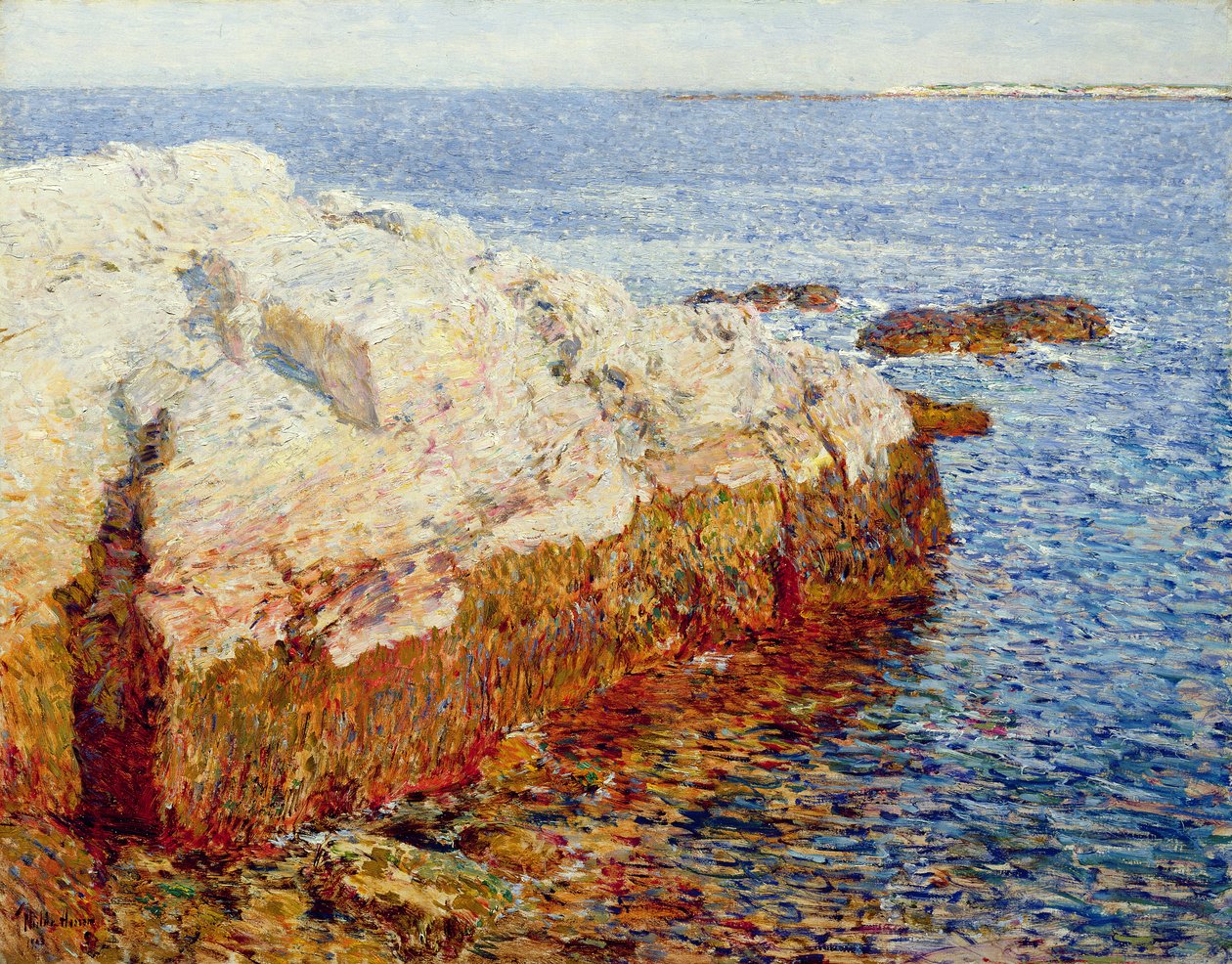 Uçurum Kayası, Appledore by Childe Frederick Hassam