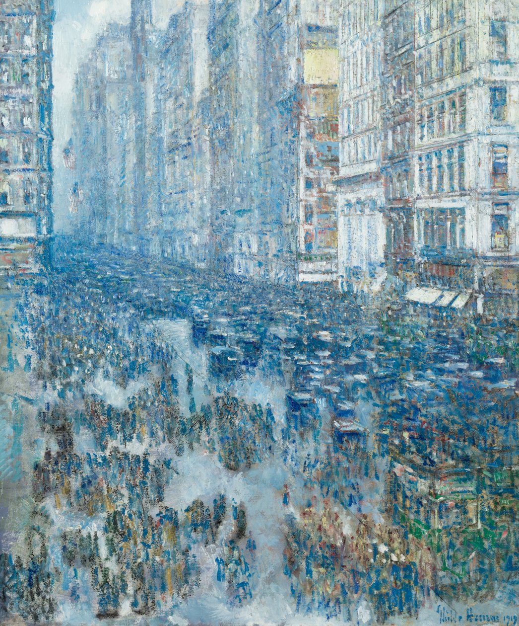 Beşinci cadde by Childe Frederick Hassam
