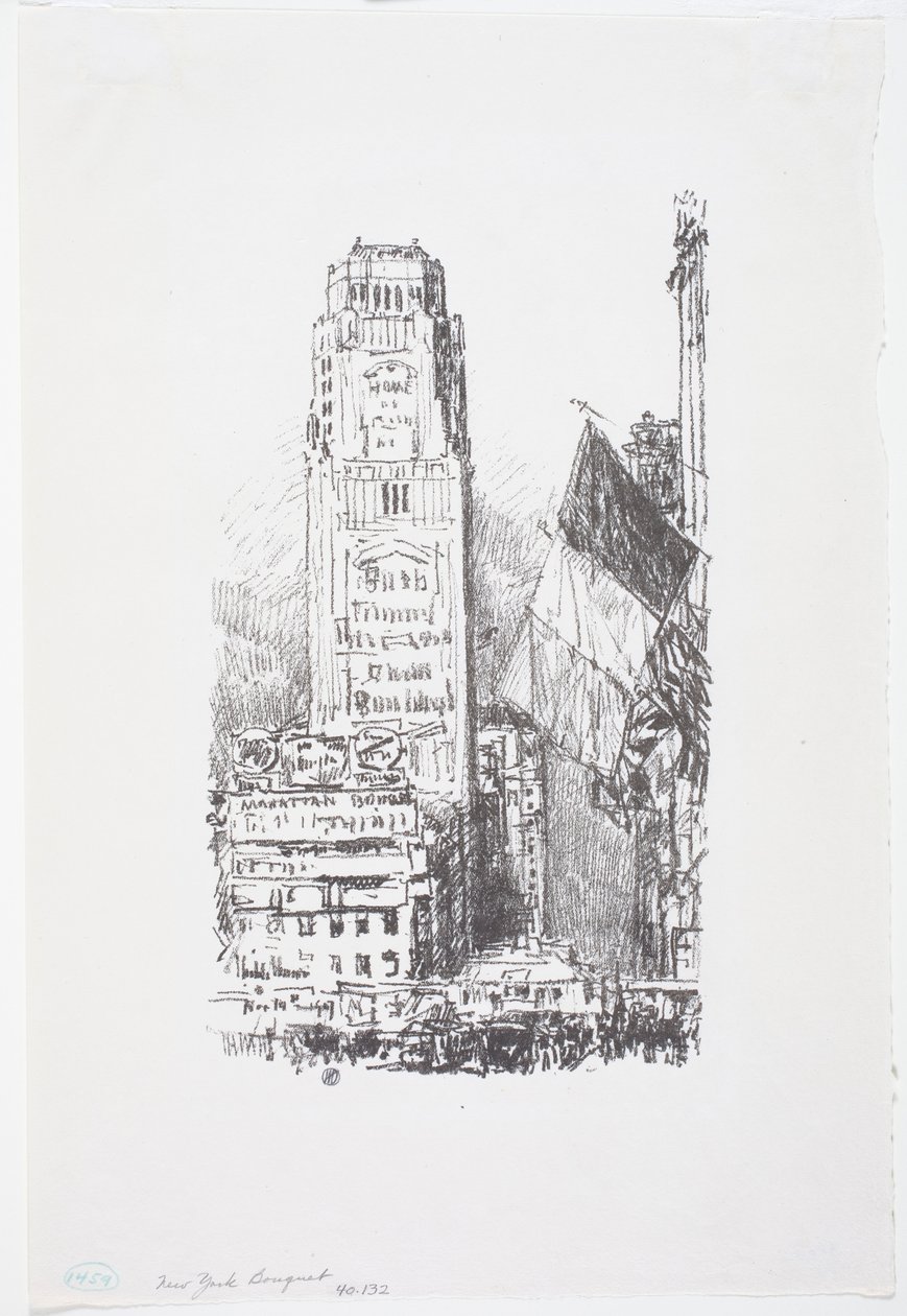 New York Buketi by Childe Frederick Hassam