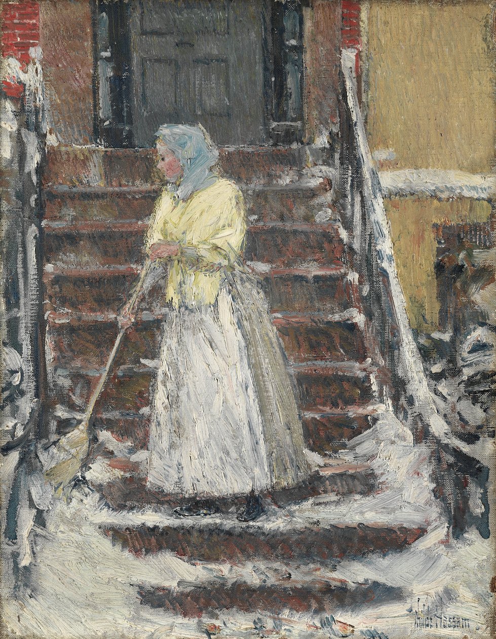 süpürme kar by Childe Frederick Hassam