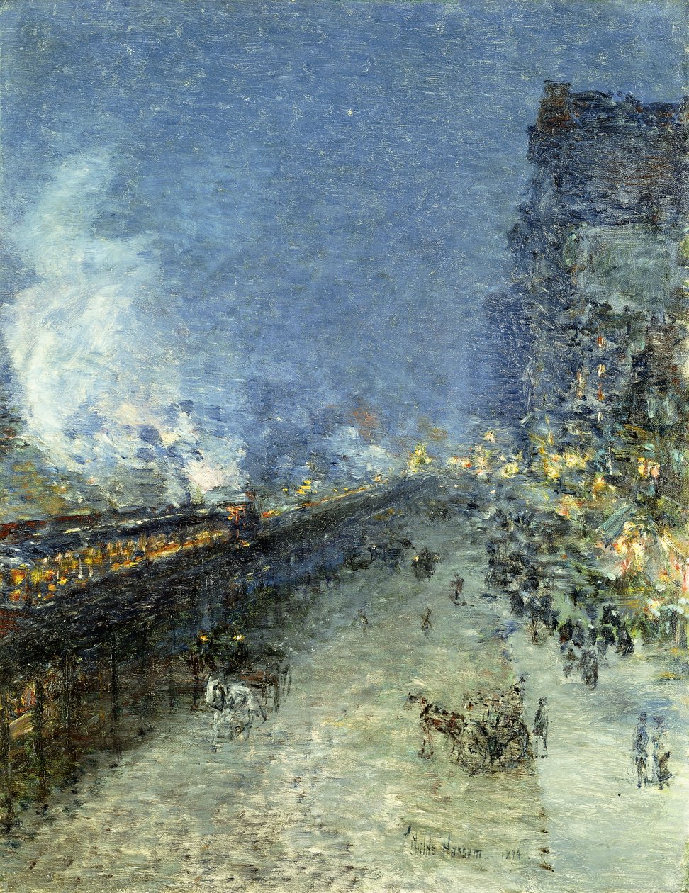El, New York by Childe Frederick Hassam