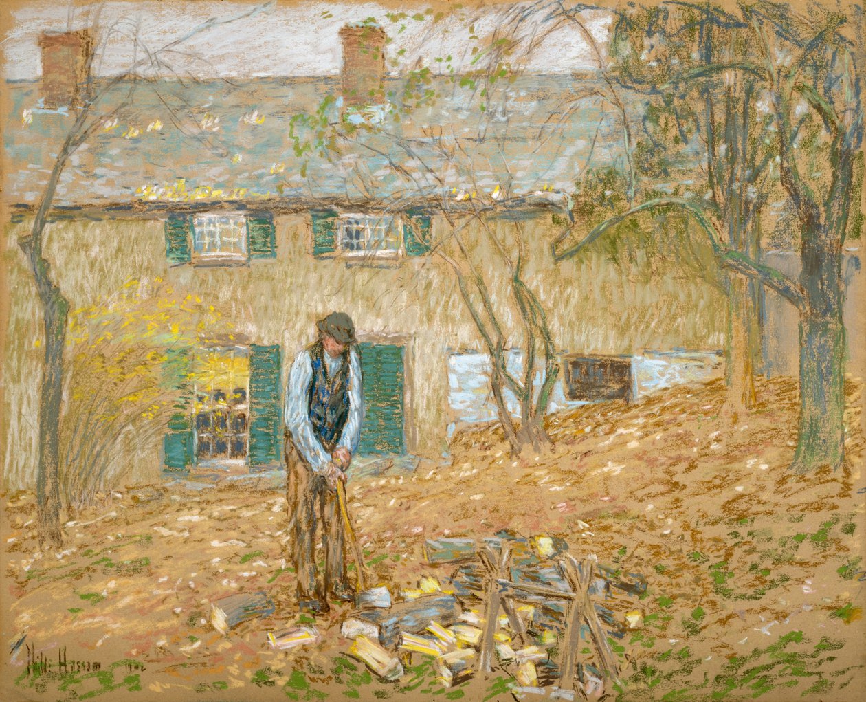 oduncu by Childe Frederick Hassam