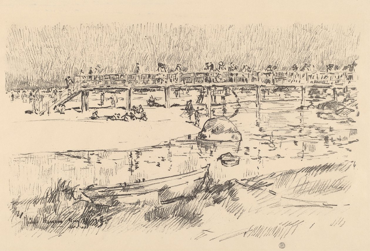 Yüzme Plajı, Bas Rocks by Childe Hassam