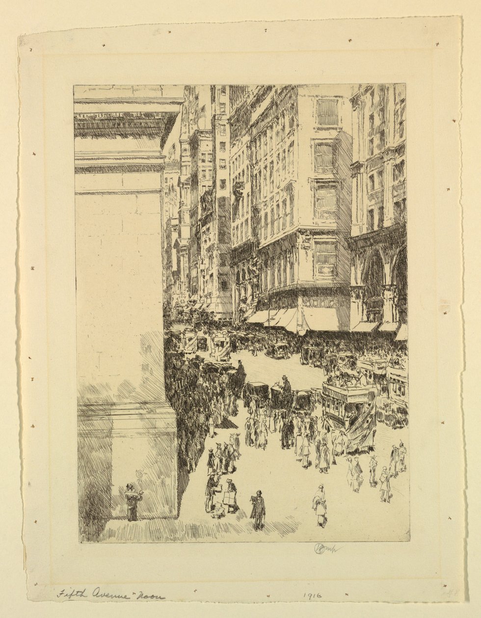 Beşinci Cadde, Öğlen by Childe Hassam