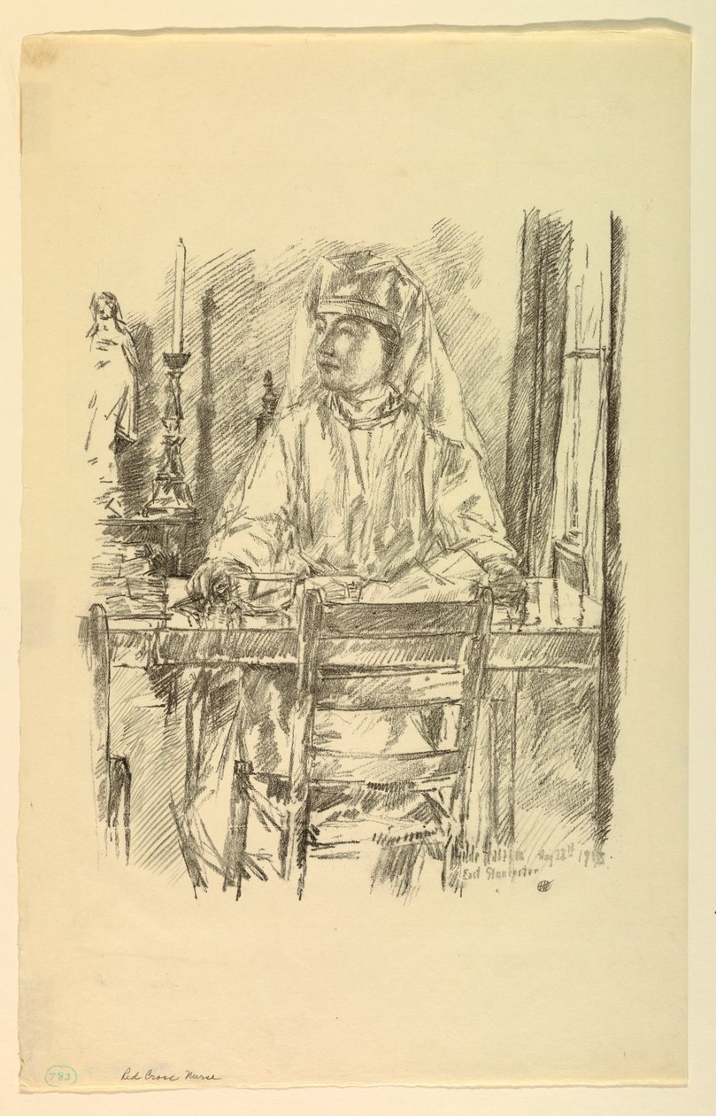 Kızıl Haç Hemşiresi by Childe Hassam