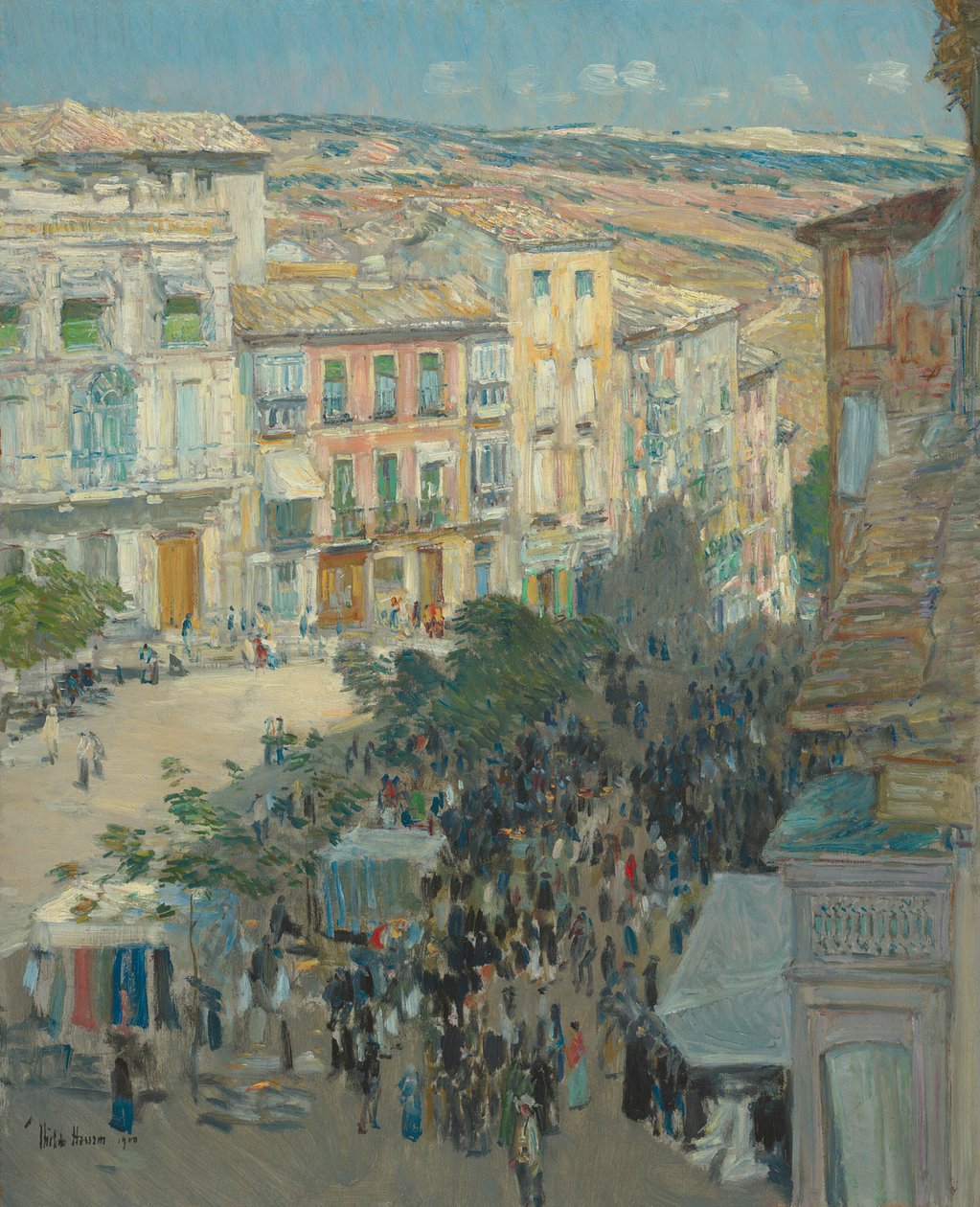 Güney Fransız Şehrinin Görünümü by Childe Hassam