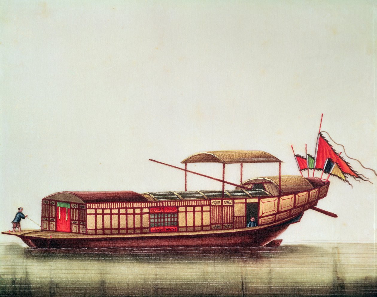 Bir Çin sampanı, Qianlong Dönemi (1736-96) by Chinese School