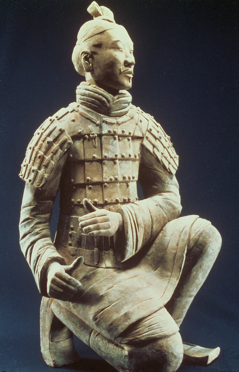 Terracotta Ordusu, Qin Hanedanlığı, MÖ 210 (pişmiş toprak) by Chinese School