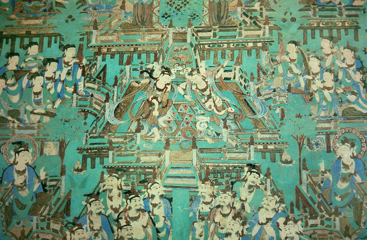 Dans Eden Hanımlar, Tang Hanedanlığı, 618-907 (duvar resmi) by Chinese School
