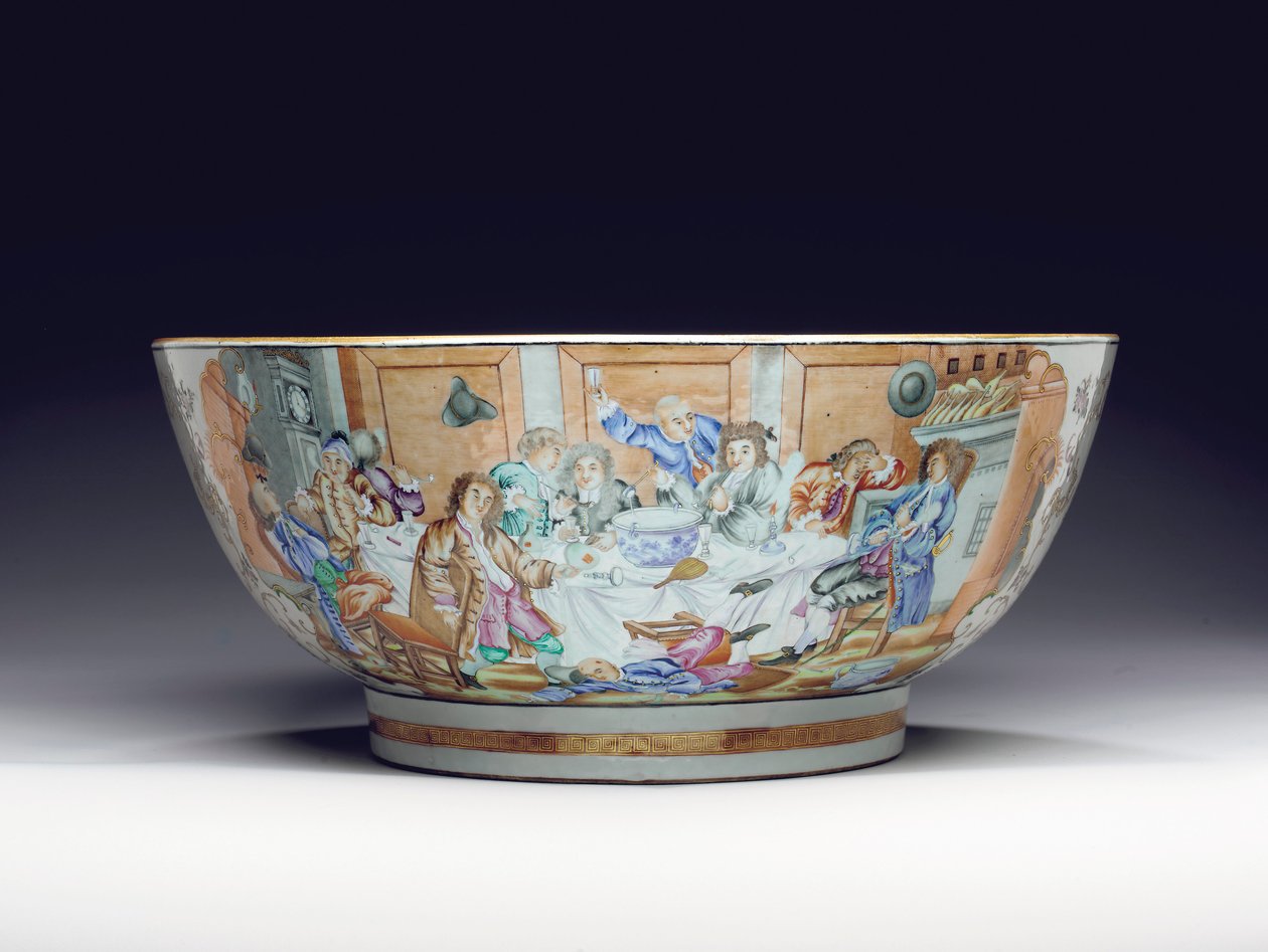 Nadir ve devasa yumruk kase, c.1775 by Chinese School