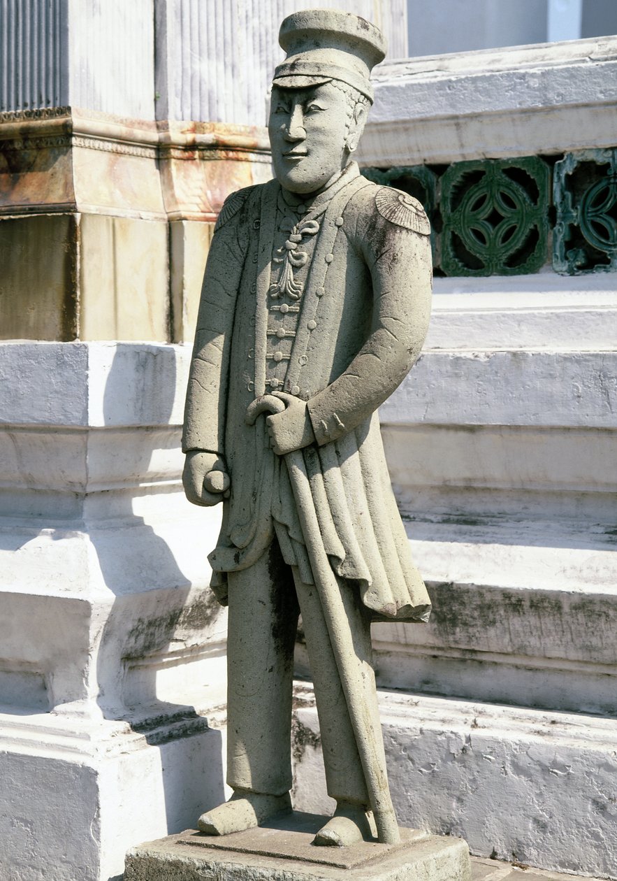 Avrupalı bir asker heykeli by Chinese School