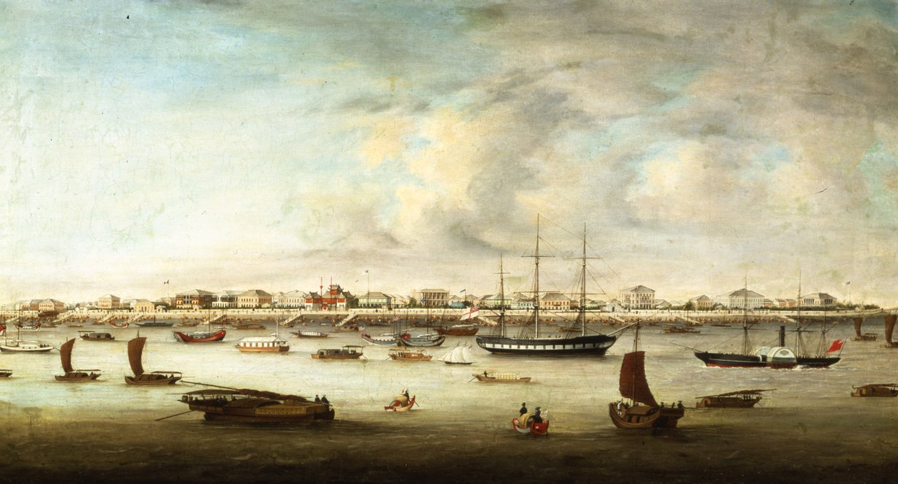 Çin Balıkçı Gemileri, Şanghay, c.1857 by Chow Qua