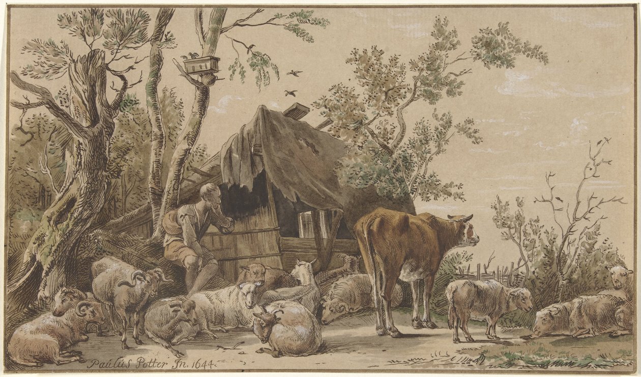 Ahırda çoban by Christiaan Josi