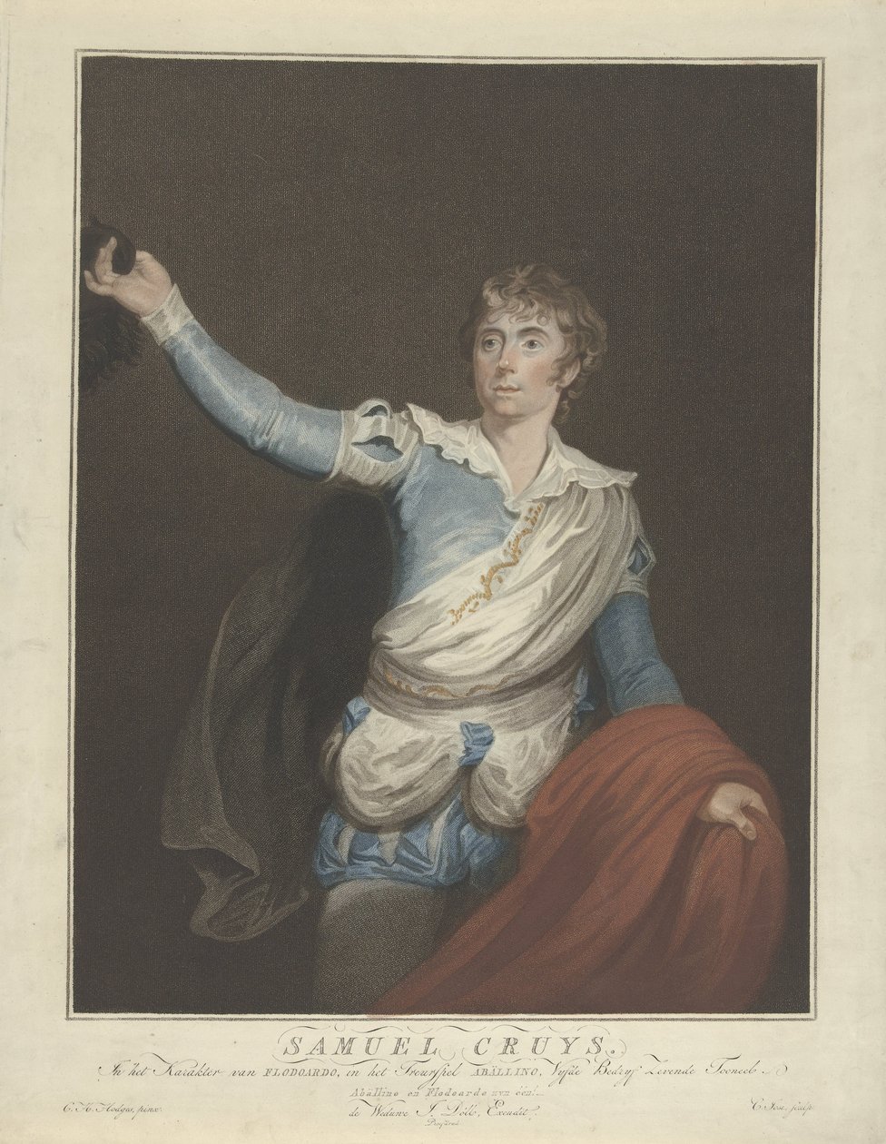 Portret van Samuel Cruys by Christiaan Josi