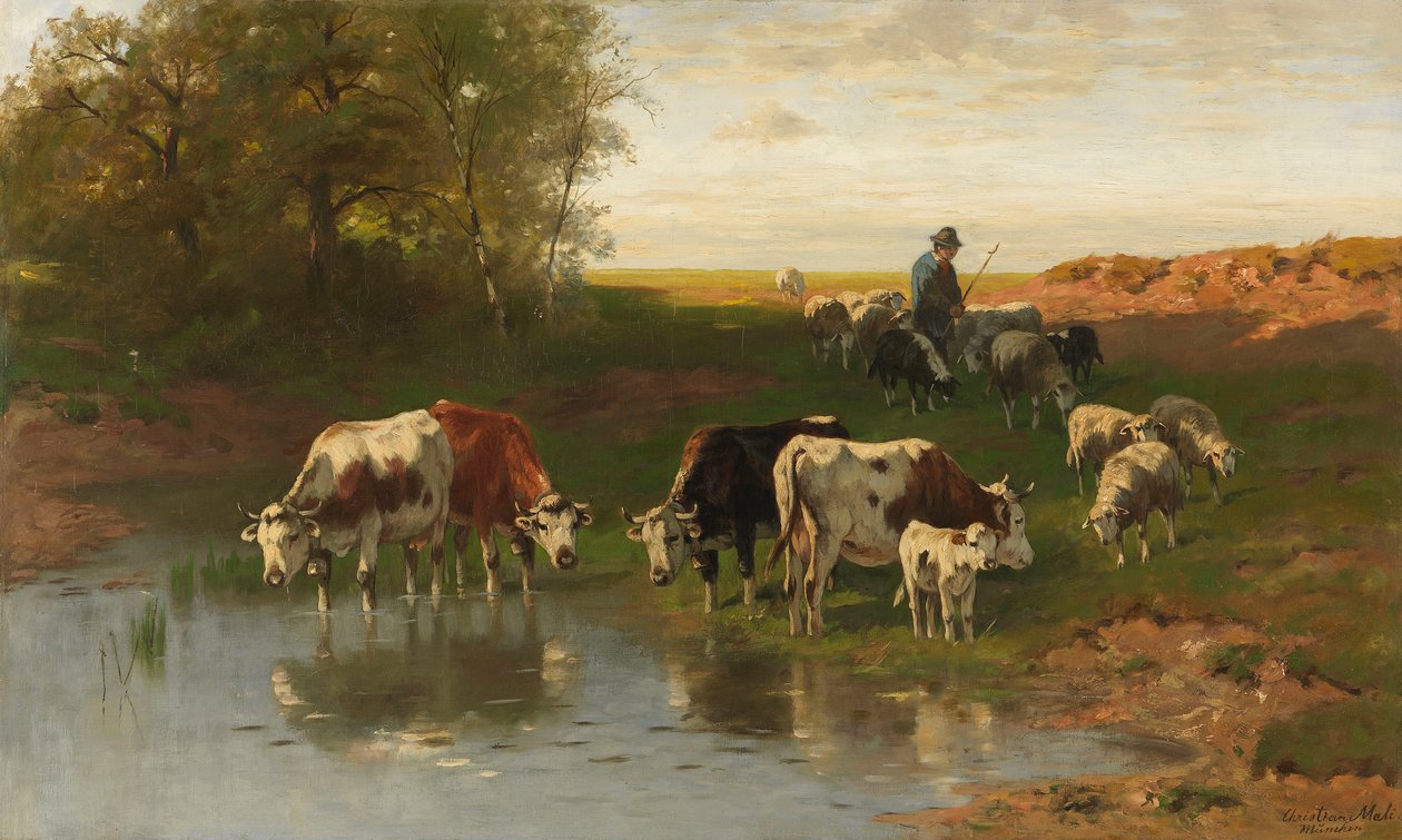 ford bir çoban ile sığır by Christian Mali