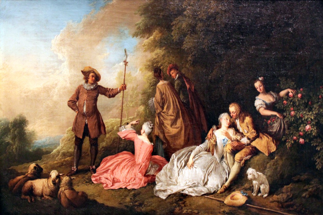 toplum açık havada by Christian Wilhelm Ernst Dietrich