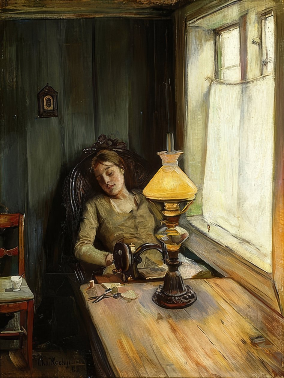 Yorgun. 1885 by Christian Krohg