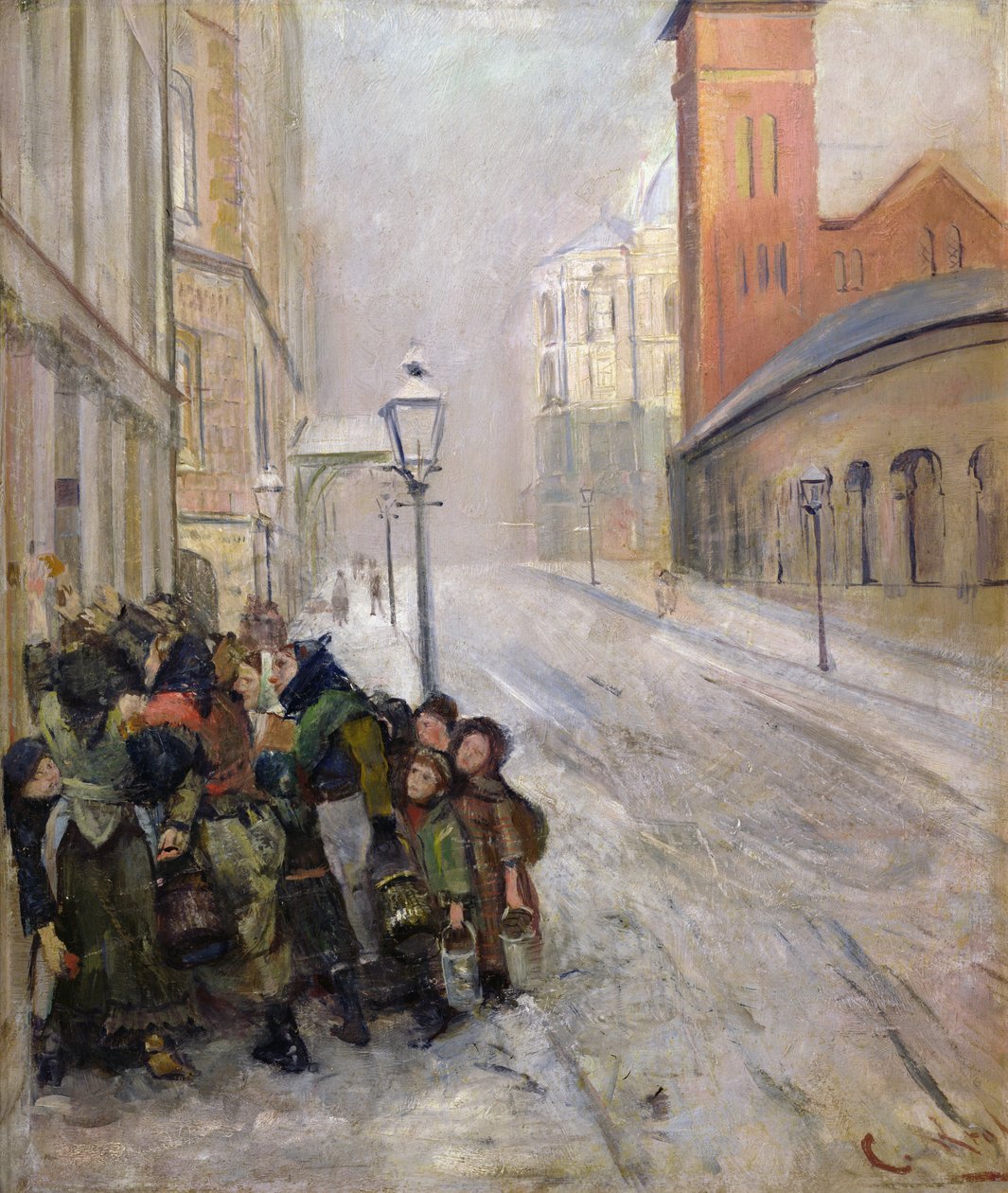 Hayatta kalma savaşı by Christian Krohg