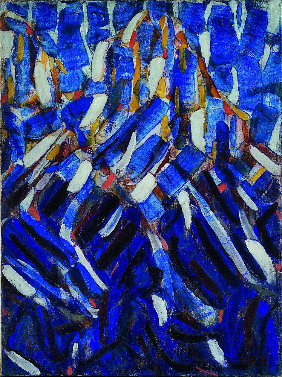Soyutlama Mavi Dağ, 1912 by Christian Rohlfs
