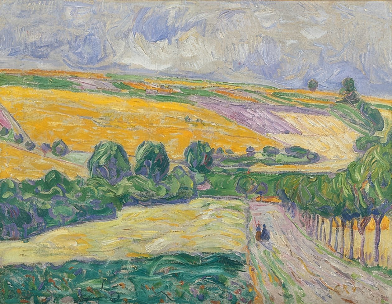 Oberweimar yakınlarındaki manzara. 1904 by Christian Rohlfs