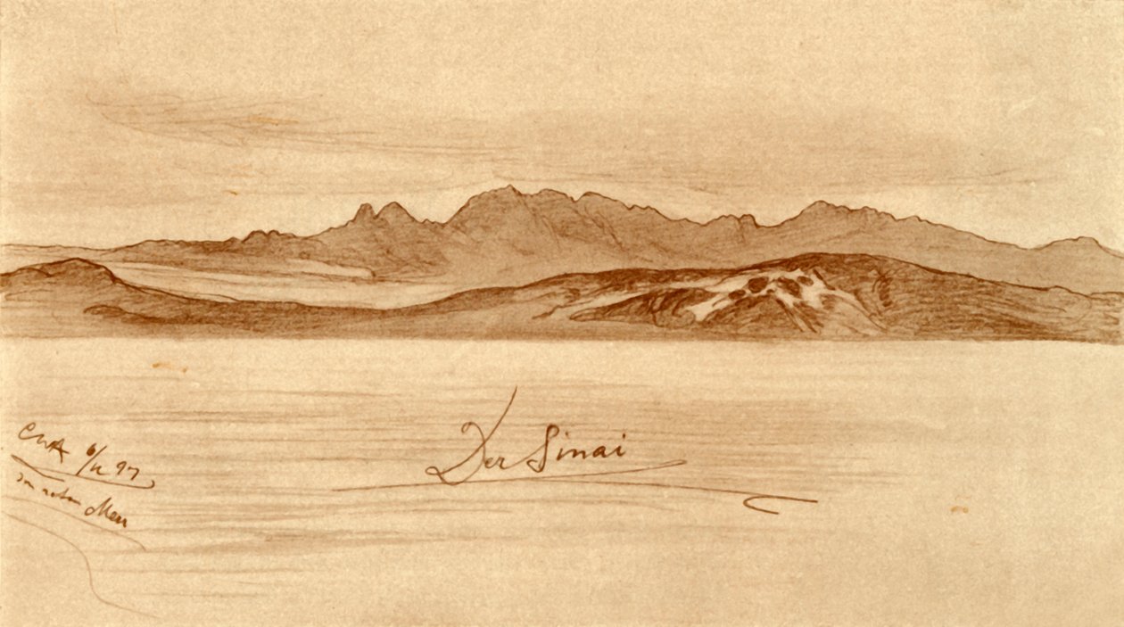 Sina, Mısır, 1898. by Christian Wilhelm Allers