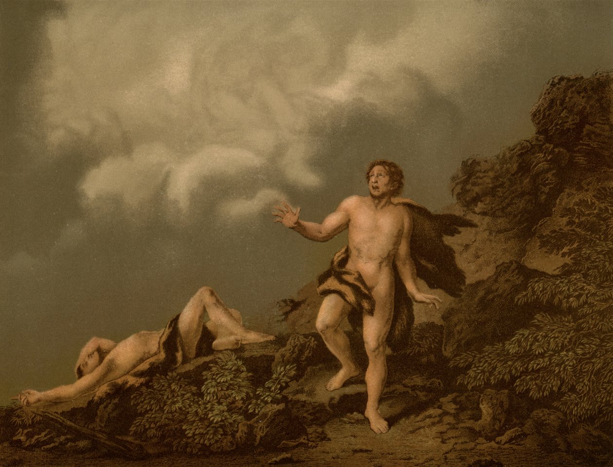 Cains Fratricide by Christian Wilhelm Ernst after Dietrich