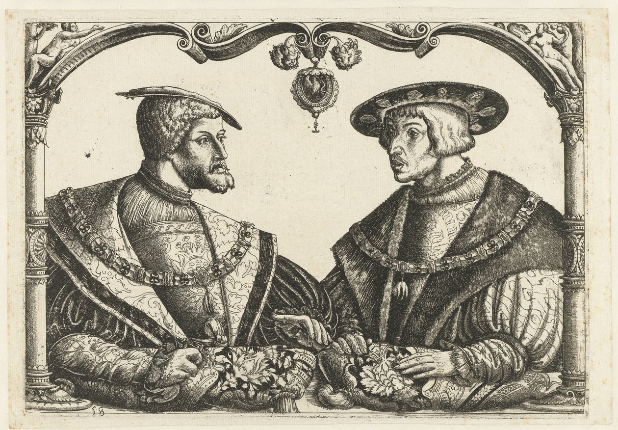 Charles V ve Ferdinand I by Christoffel Bockstorffer