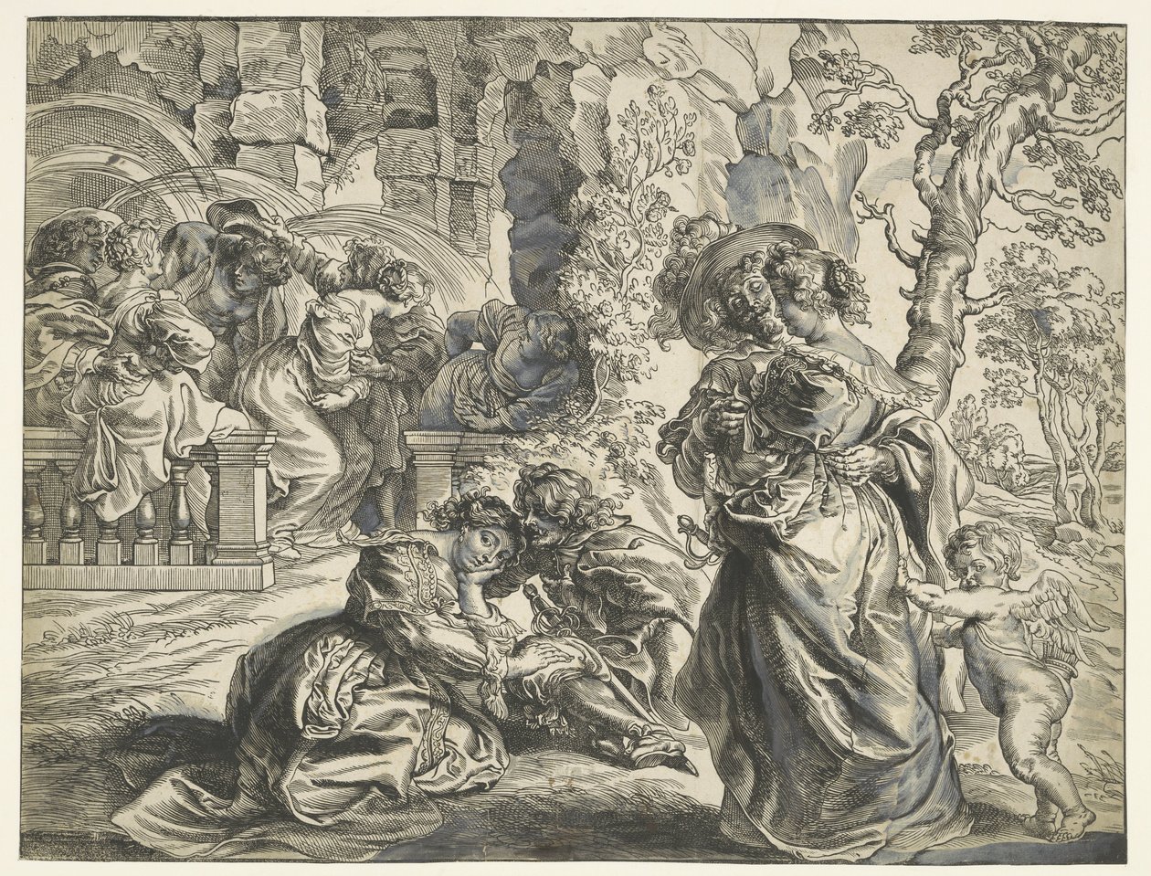 Aşk Bahçesi (sağ yaprak) by Christoffel Jegher