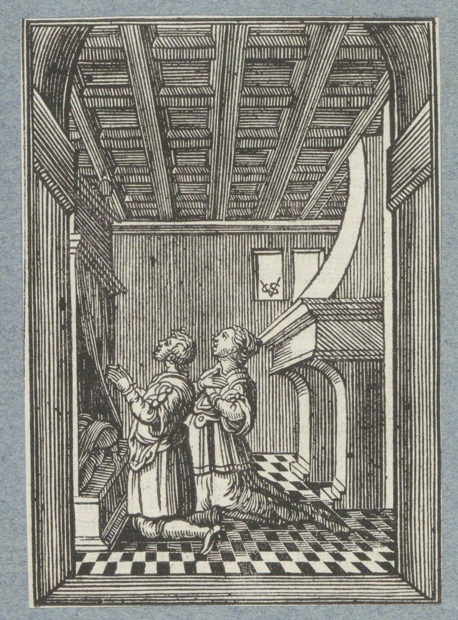 Tobias ve Sara'nın düğün gecesi by Christoffel van Sichem (II)