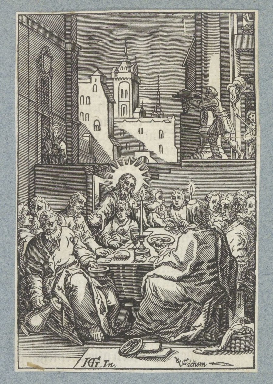 Geçen akşam yemeği by Christoffel van Sichem (II)