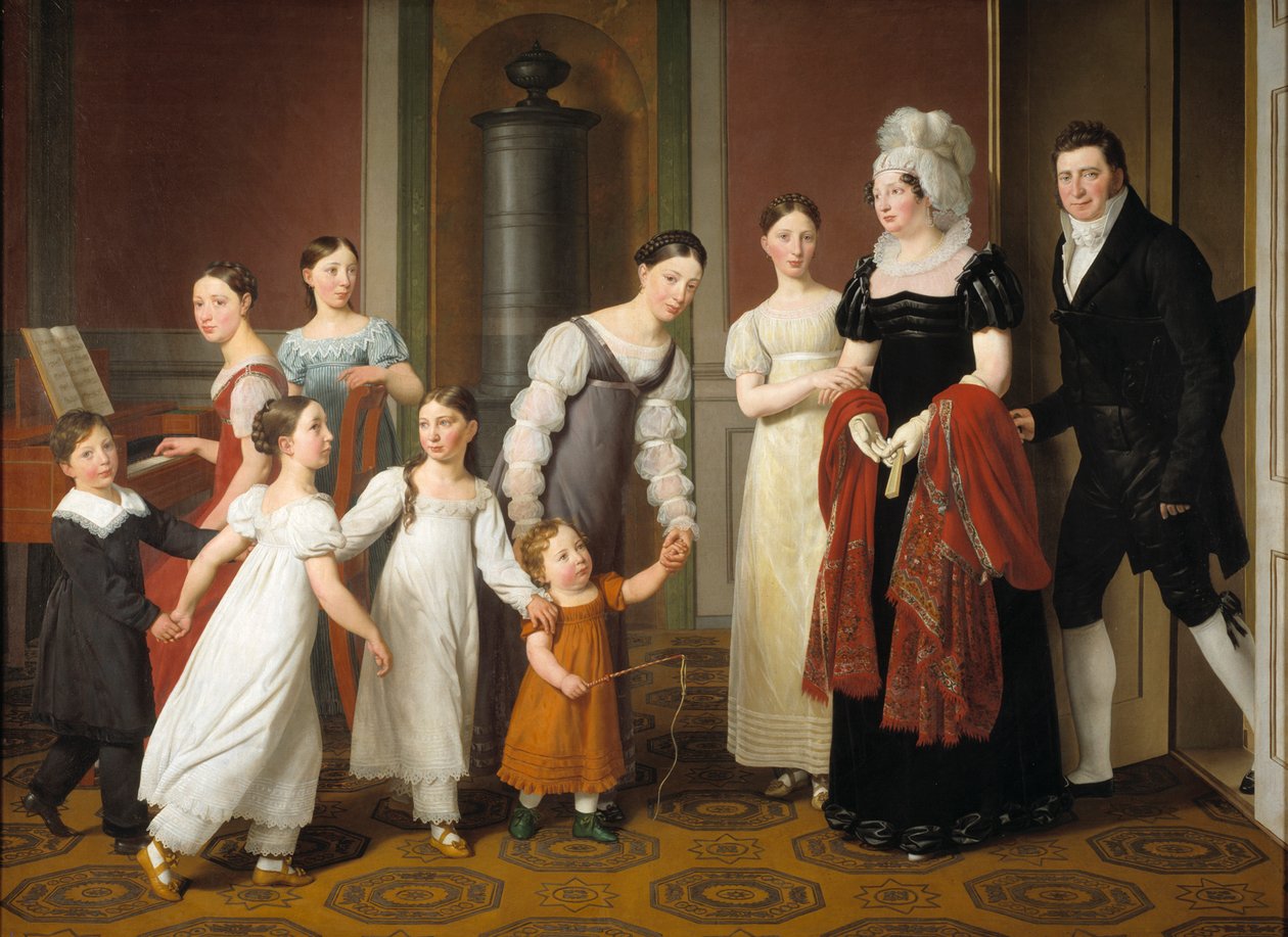 Nathanson Ailesi, 1818. by Christoffer Wilhelm Eckersberg