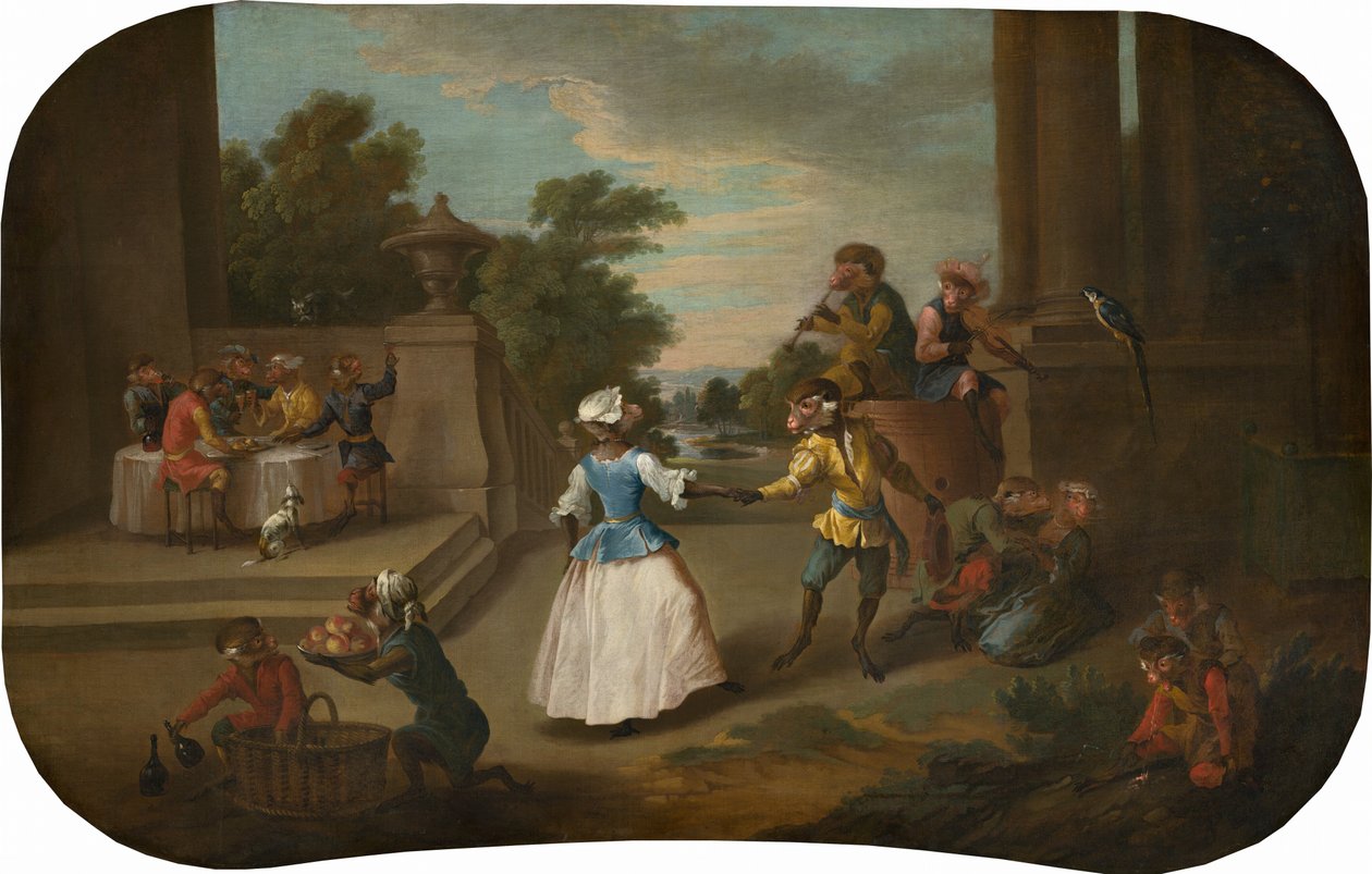 Şarkıcı: Dans, c. 1739. by Christophe Huet