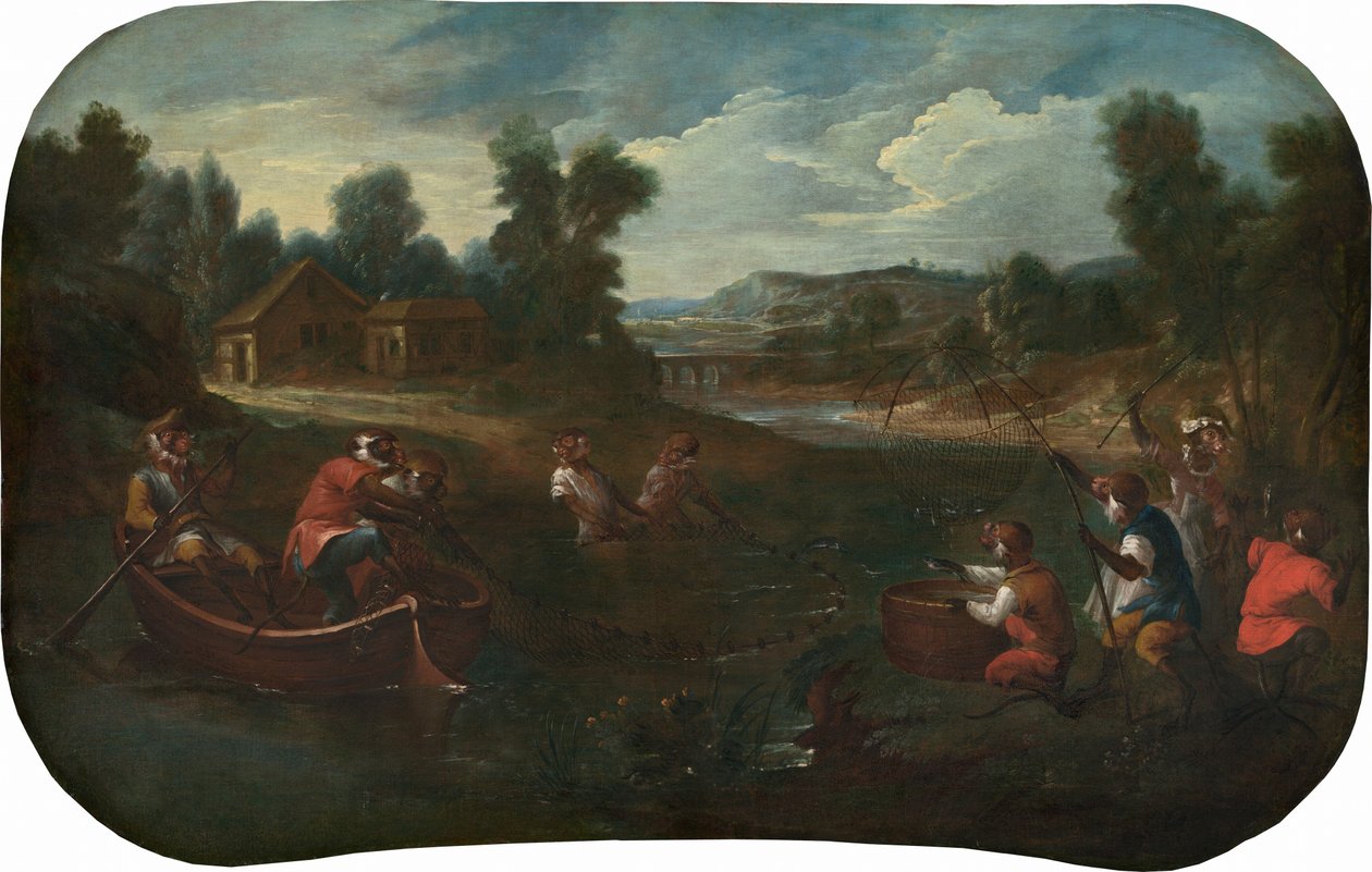 Şarkıcı: Balıkçılar, c. 1739. by Christophe Huet