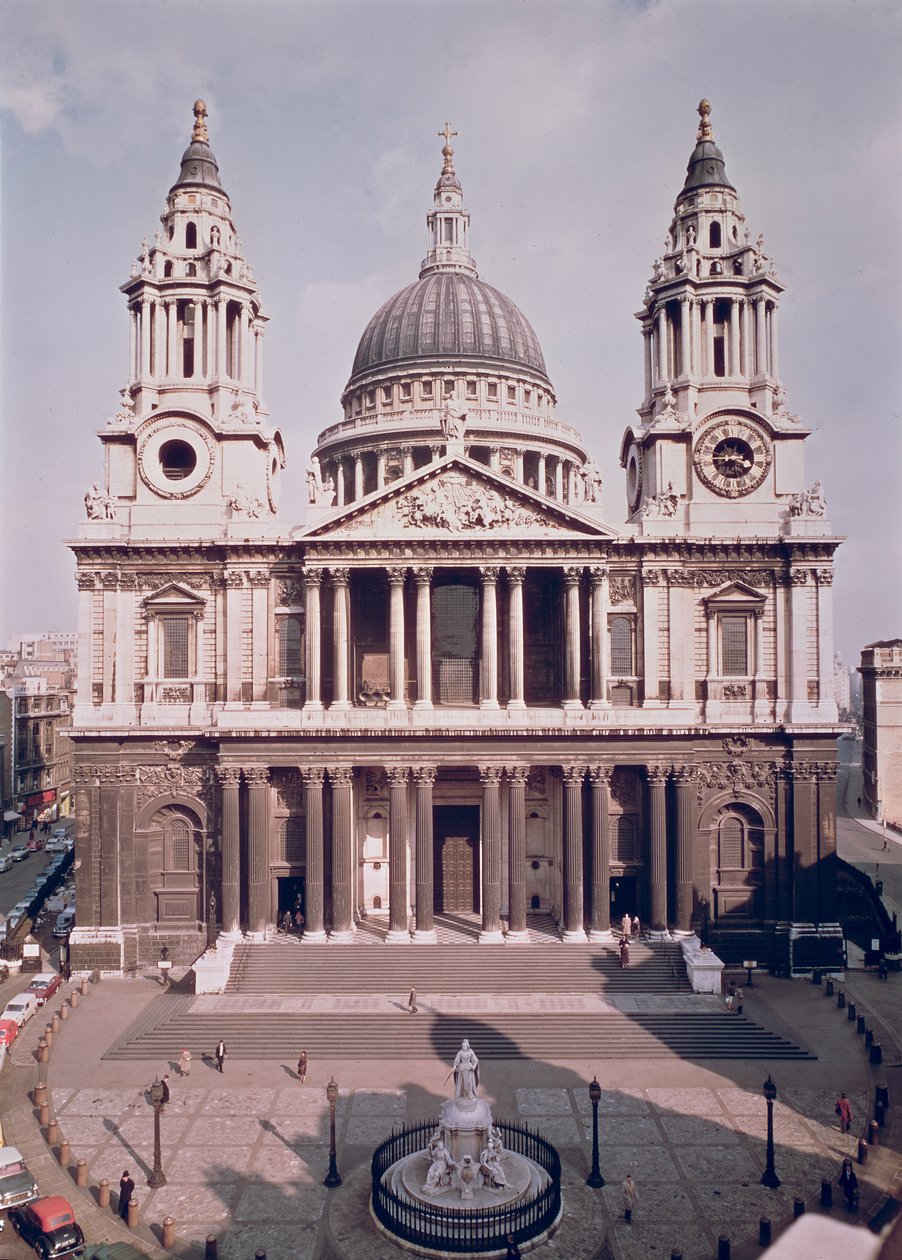 1695-1711 inşa edilmiş dış görünümü by Christopher Wren