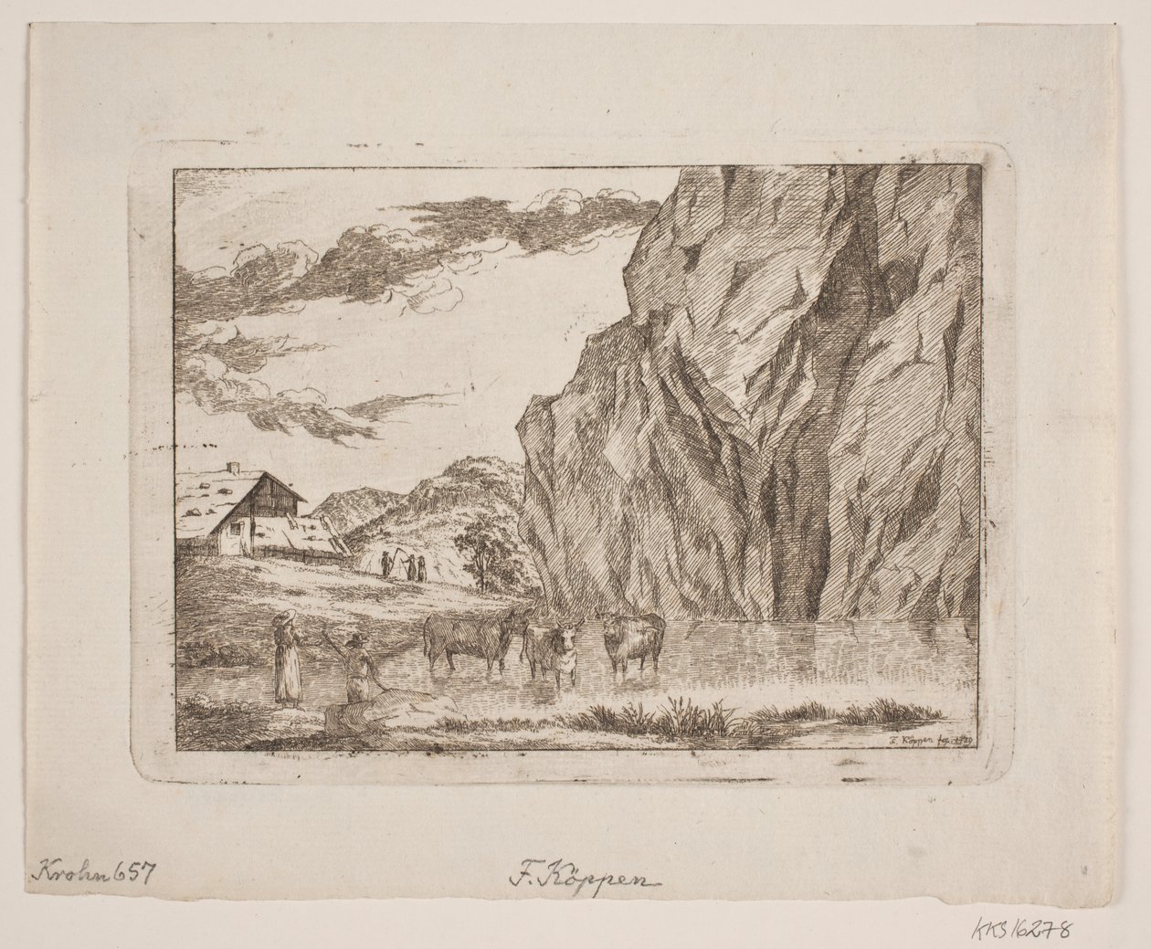 Dağ manzarası by Christopher Friederich Köppen