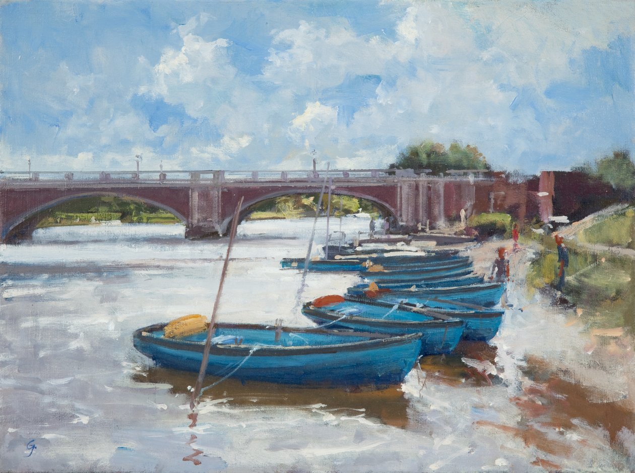 ಹ್ಯಾಂಪ್ಟನ್ ಕೋರ್ಟ್‌ನಲ್ಲಿ ಮೂರಿಂಗ್ಸ್, 2011 ಟರ್ಕ್ by Christopher Glanville