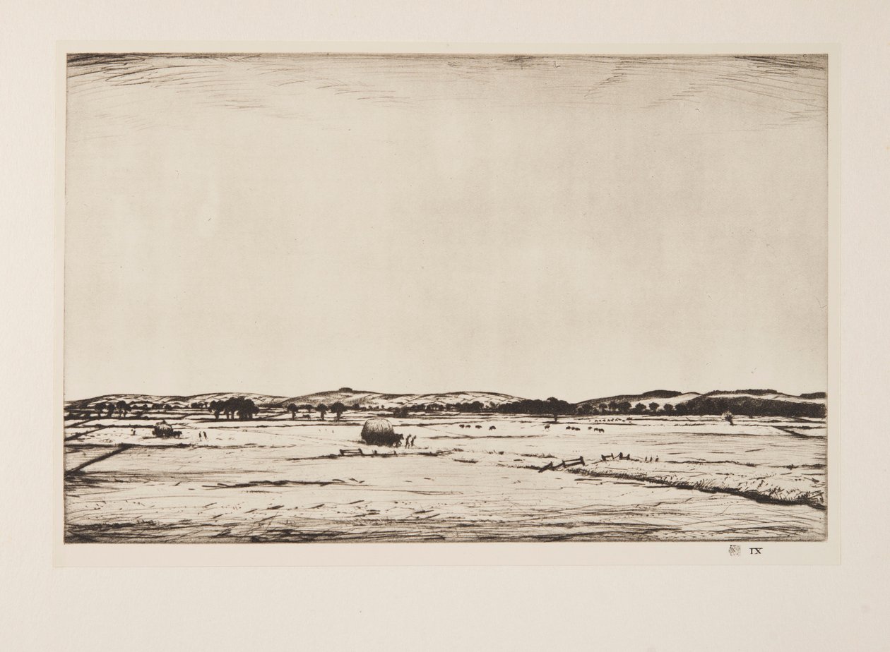 Sussex Downs, pub. 1926. by Christopher Richard Wynne Nevinson