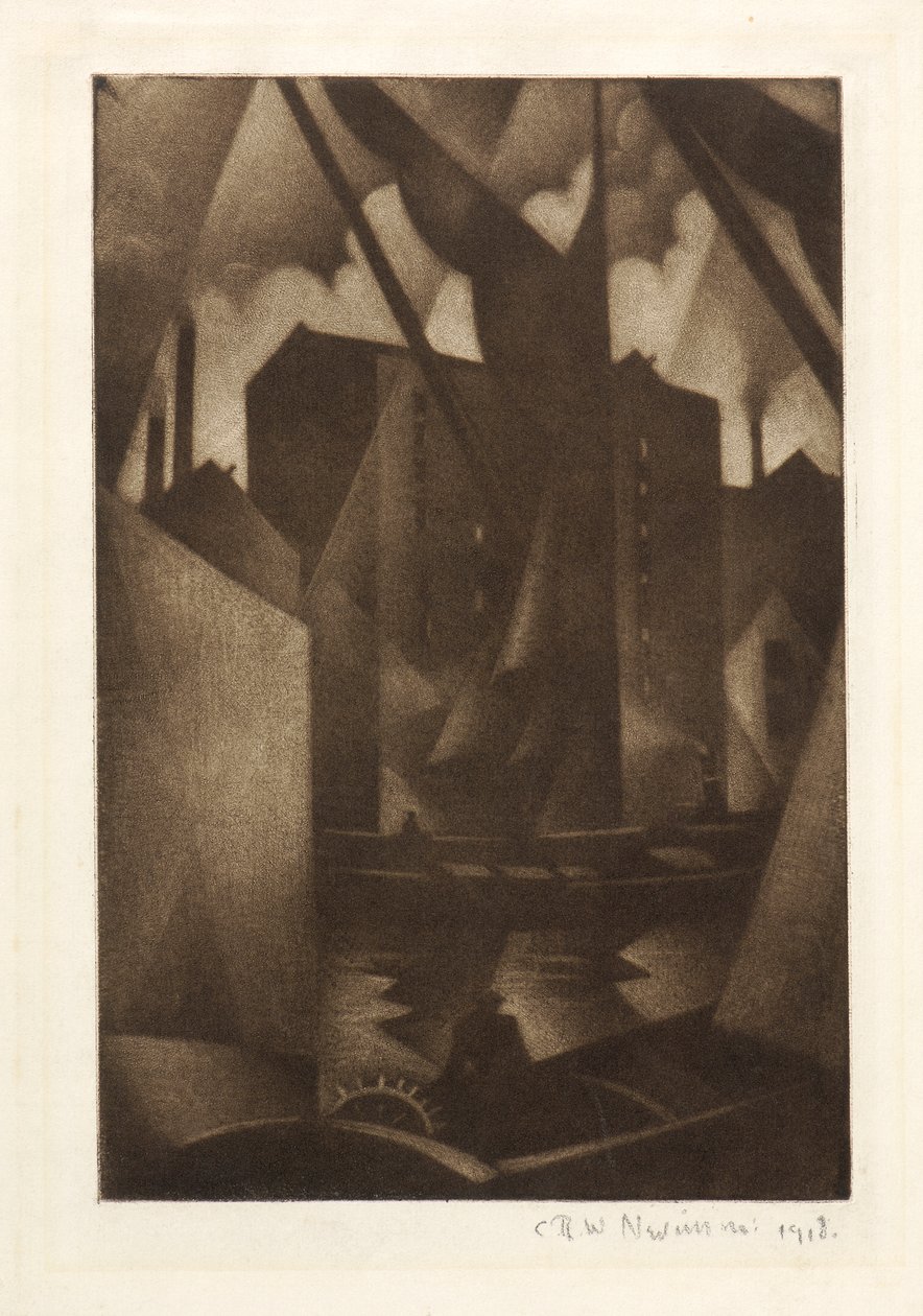 Rıhtım, 1918 by Christopher Richard Wynne Nevinson