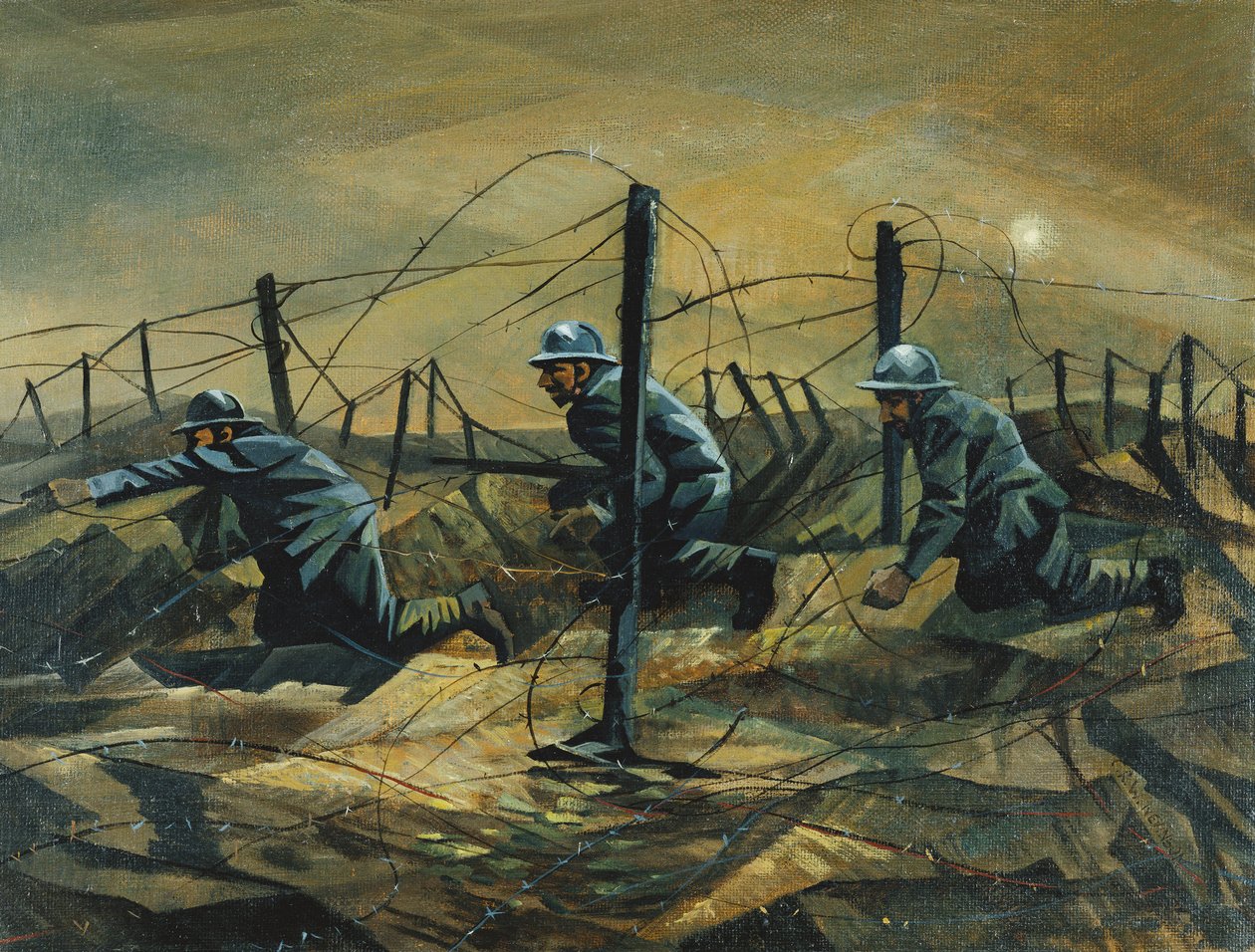 Siperlerde, 1917 by Christopher Richard Wynne Nevinson