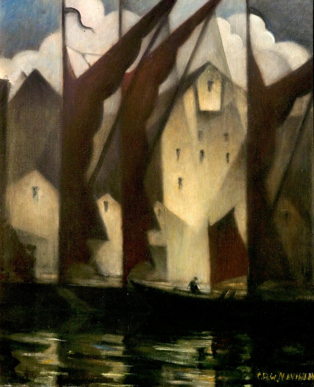 Thameside, 1941 by Christopher Richard Wynne Nevinson