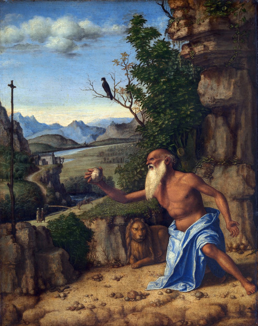 Çölde Aziz Jerome (Cima da Conegliano Londra) by Cima da Conegliano