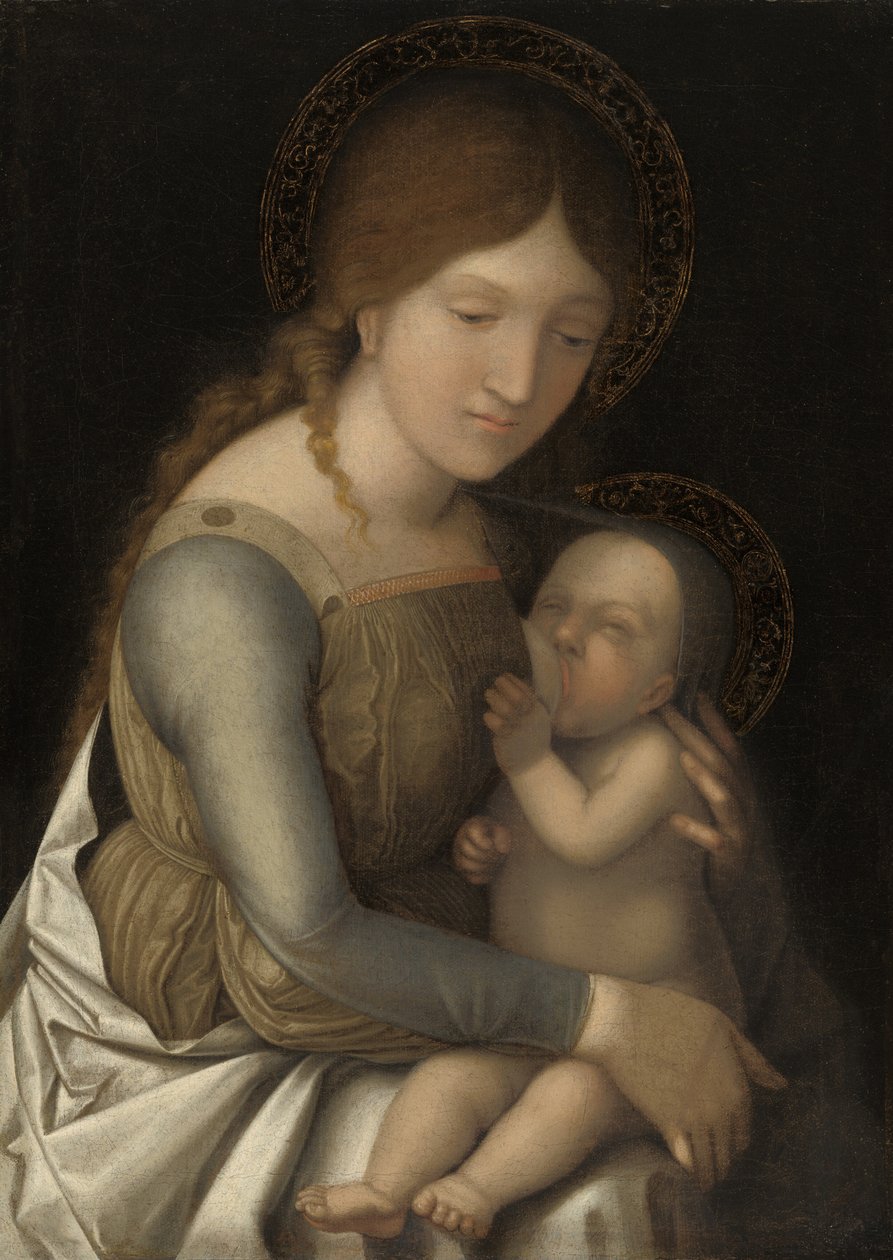 madonna ve çocuk by Circle of Andrea Mantegna