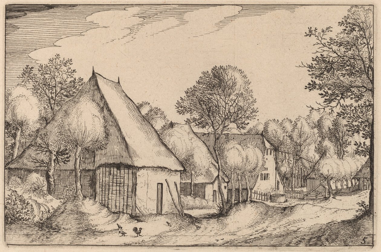 Çiftlik Bahçesi by Claes Jansz Visscher after Johannes van Doetechum, the Elder after Lucas