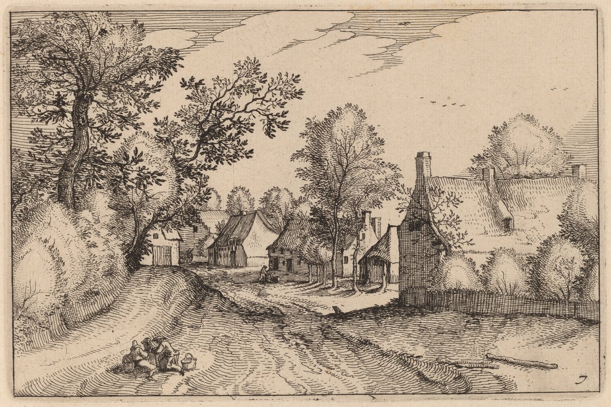 Köy Yolu by Claes Jansz Visscher after Johannes van Doetechum, the Elder after Lucas
