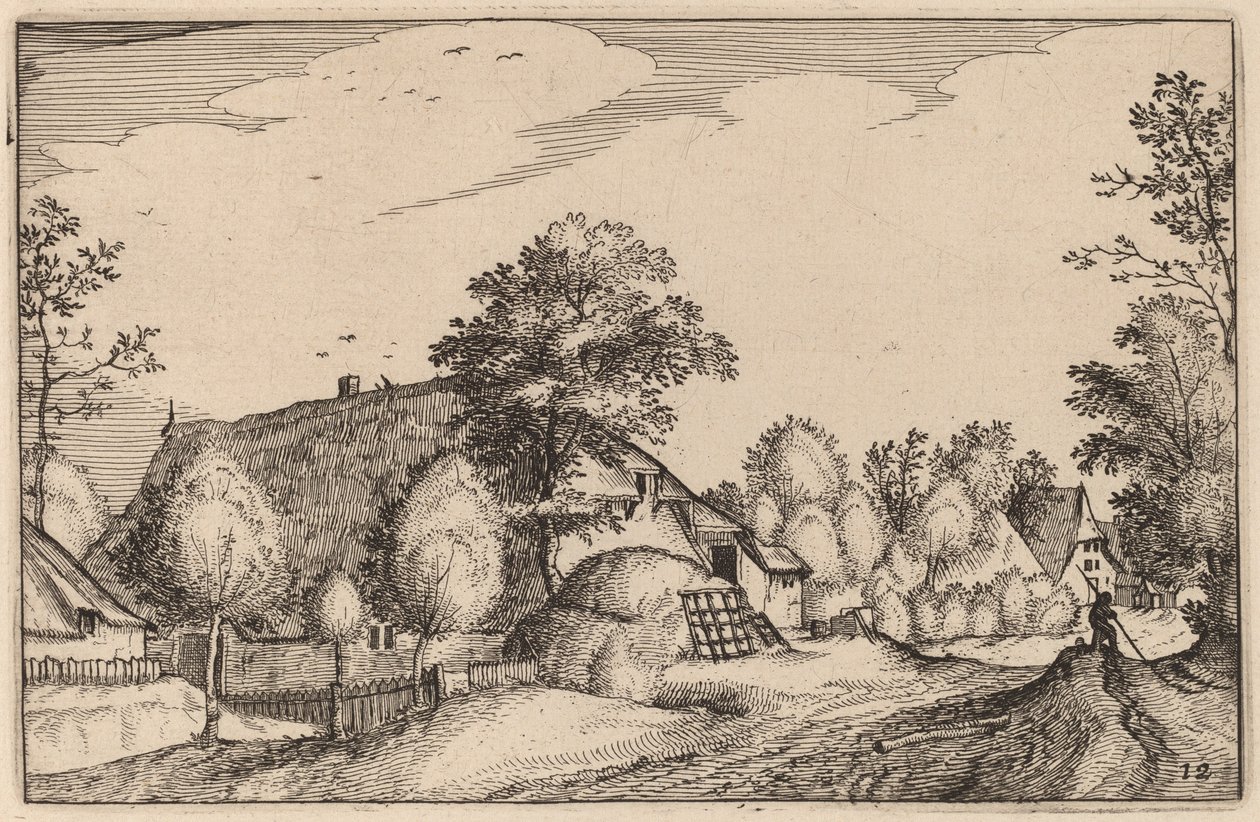 Köy Yolu by Claes Jansz Visscher after Lucas van Doetechum after Master of the Small Landscapes after Johannes