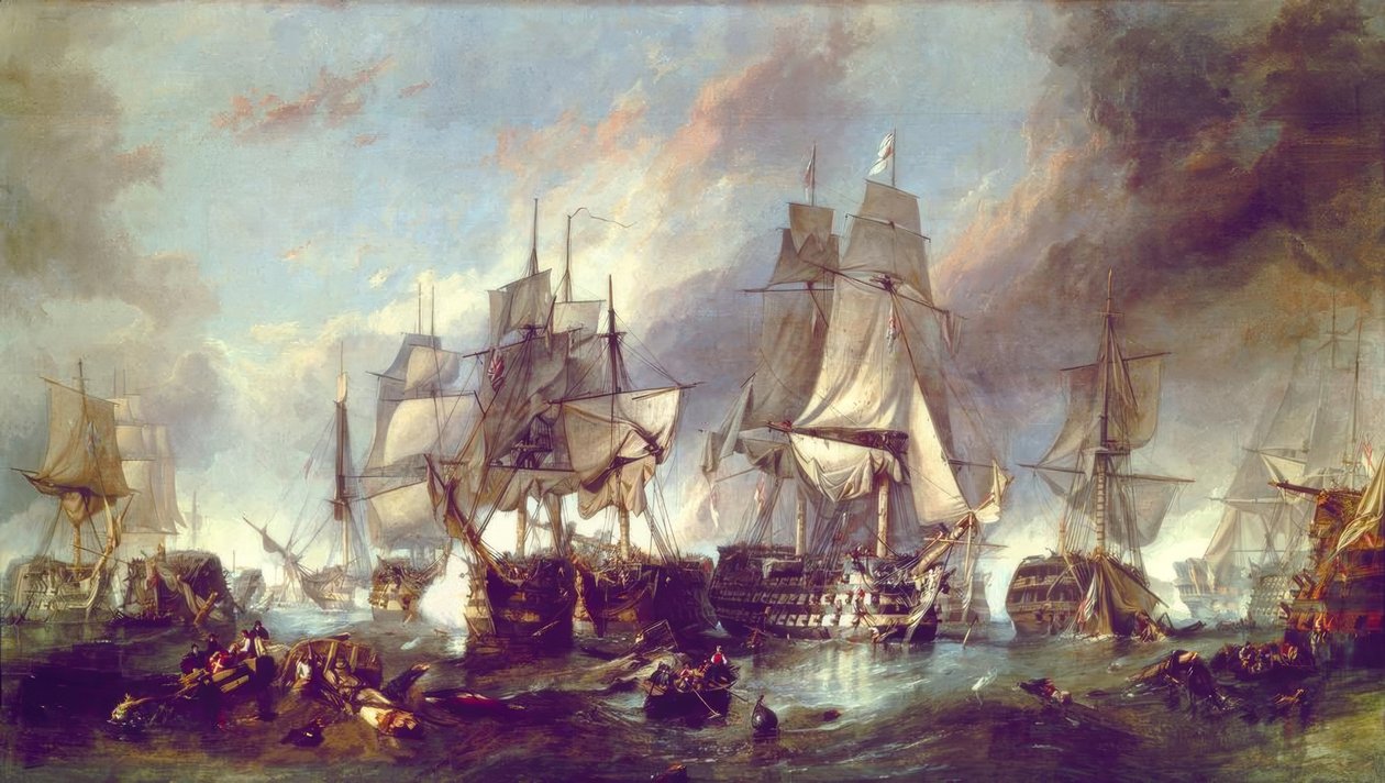 Trafalgar Savaşı by Clarkson Frederick Stanfield