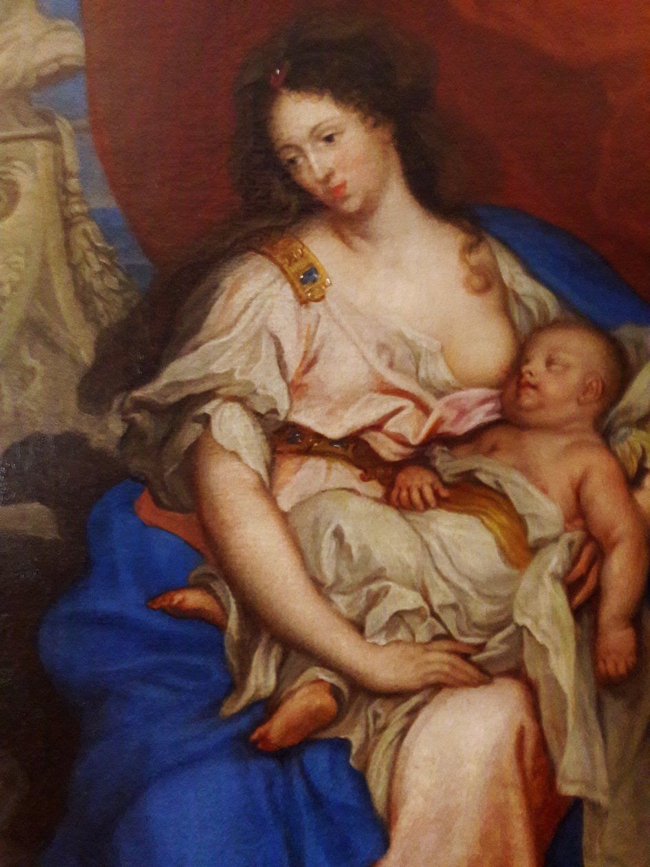 Kraliçe Marie Casimire ve çocuklarının portresi by Claude Callot