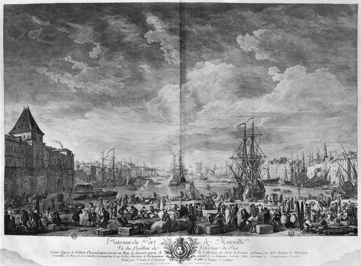 Inner Port of Marseille, seen from the Pavilion of the Horloge du Parc, series of 