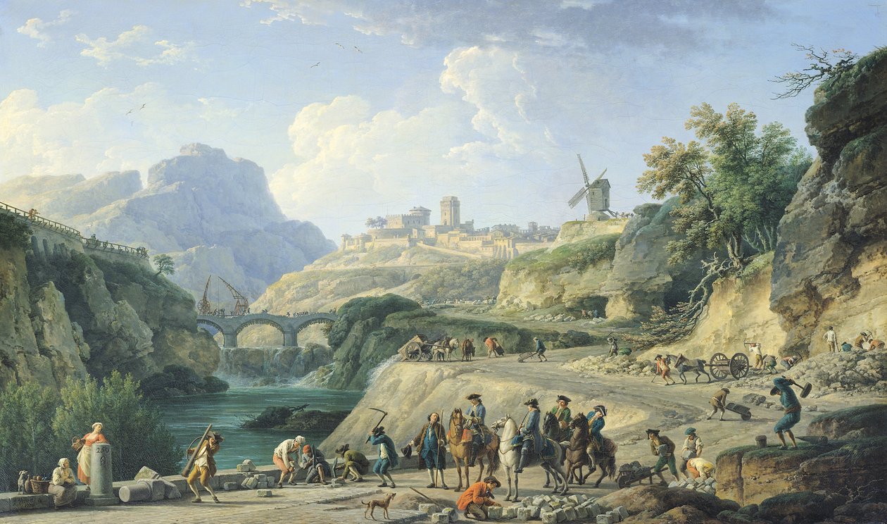 Bir Yolun İnşası, 1774 (ayrıca bkz. 695016) by Claude Joseph Vernet