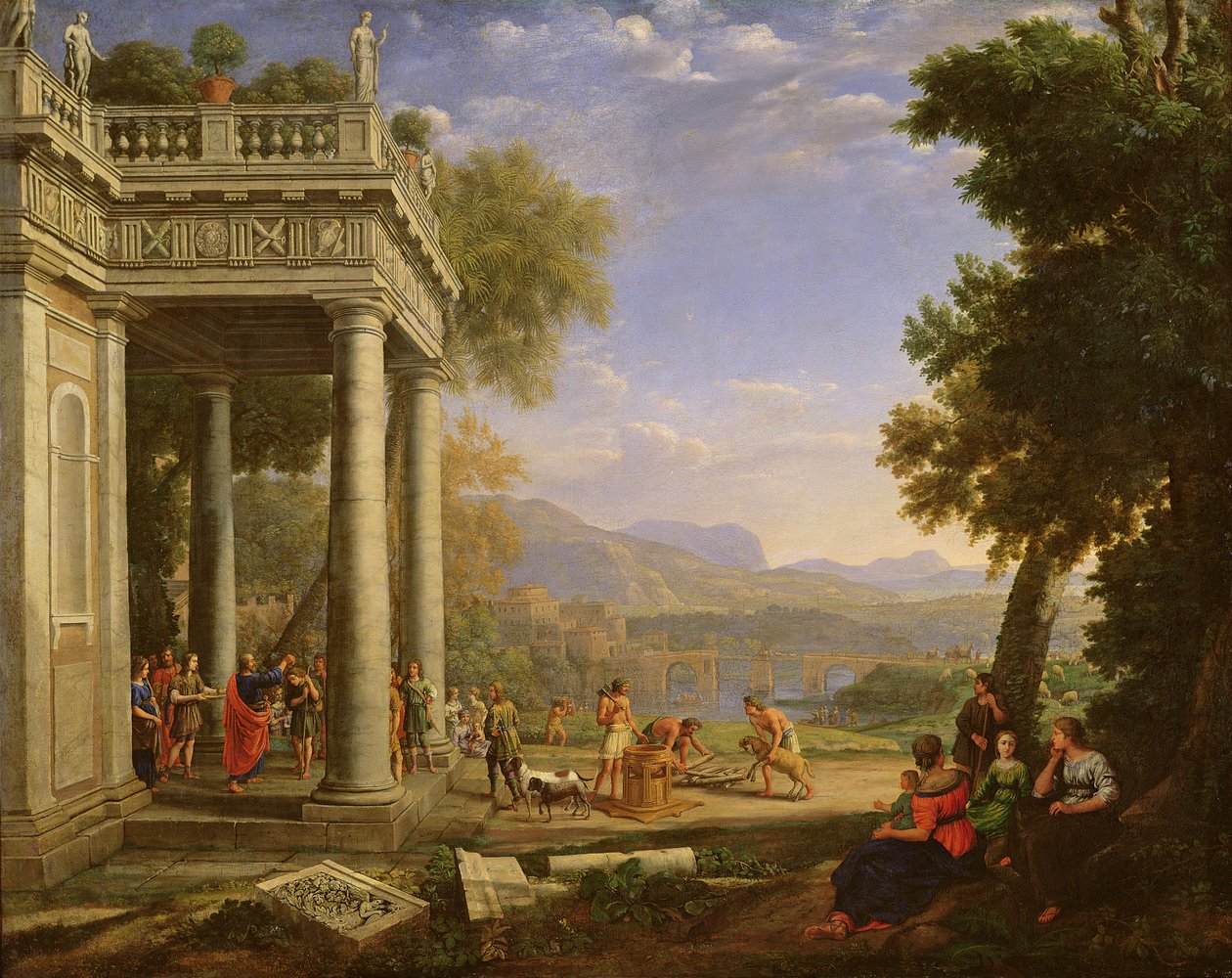 Davut, Samuel tarafından kral olarak kutsanmıştır. by Claude Lorrain